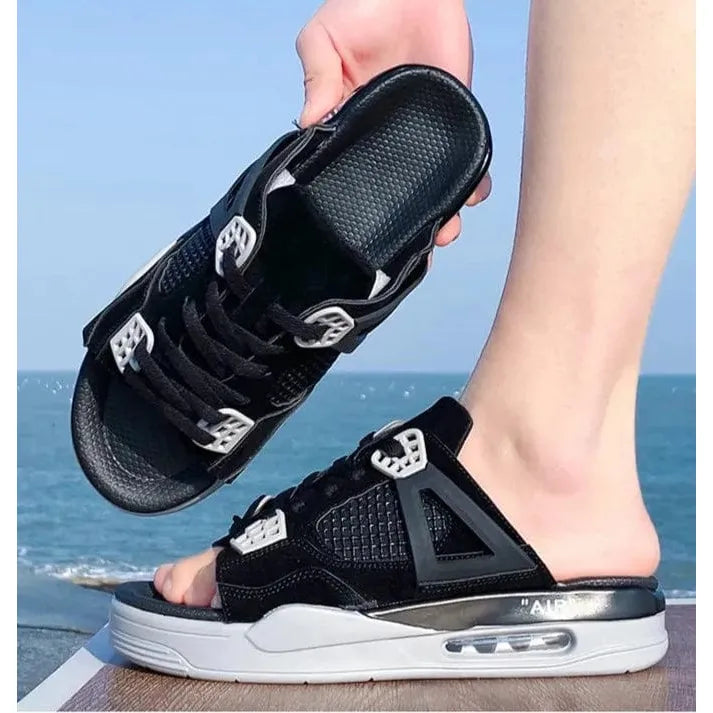 Slip Kickz Sandals New Adults Black Slip Kickz Sneaker Sliders for Men and Women