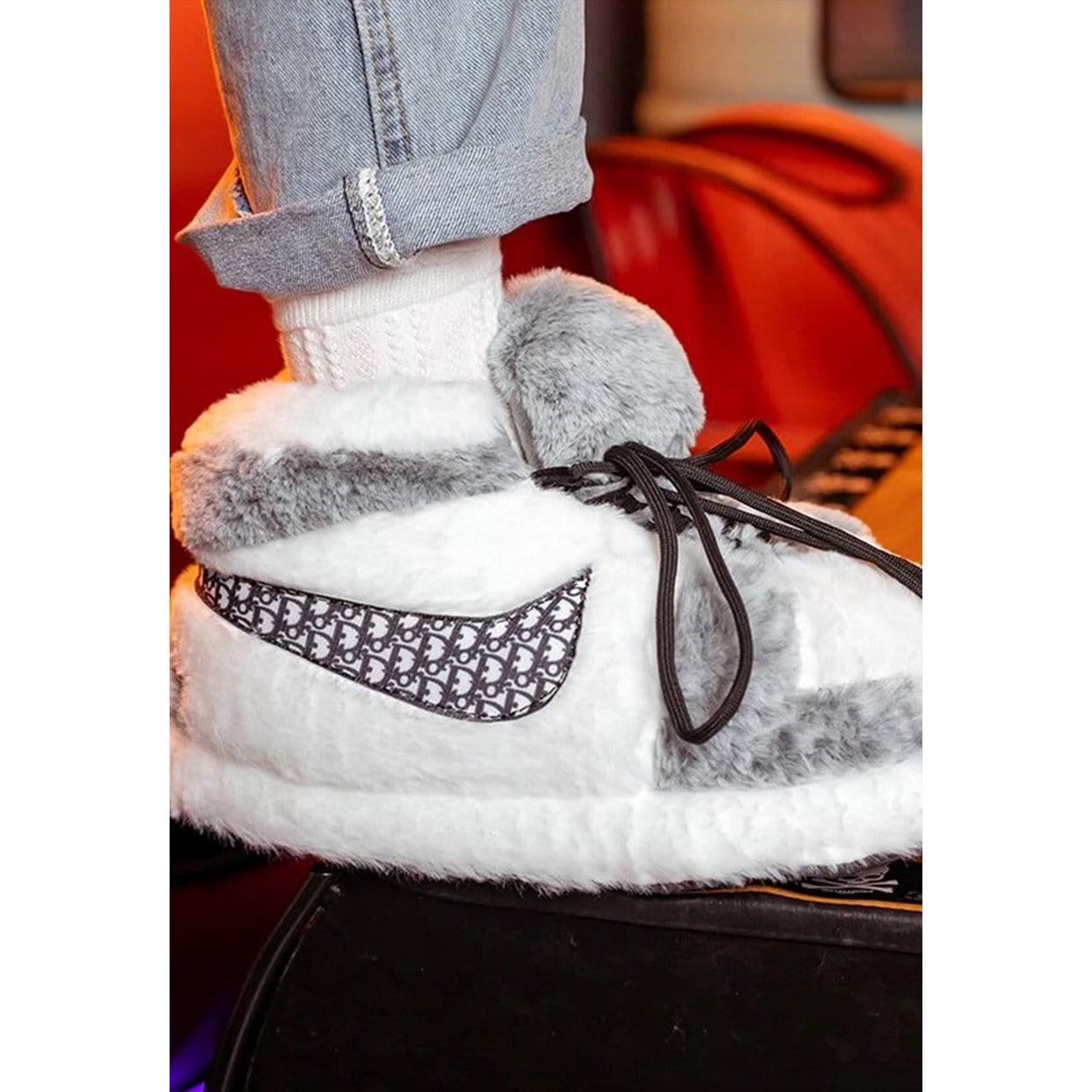 Slip Kickz  Slippers Dior Inspired Jordan Novelty Sneaker Slippers