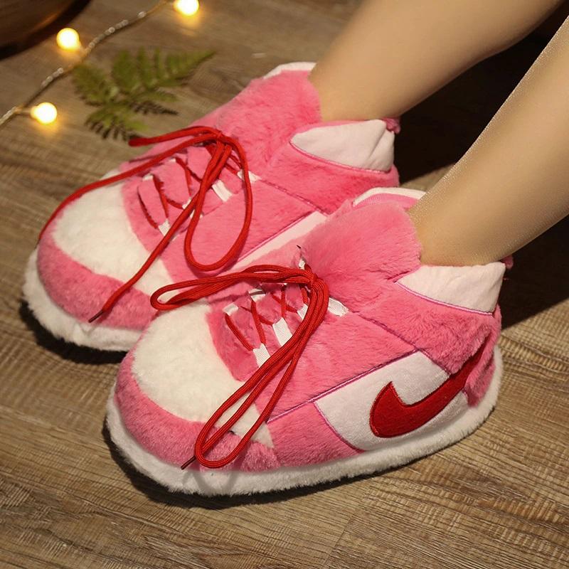 Slip Kickz  Slippers One Size Fits All (UK 3 - 10.5) / Pink Pink Inspired Novelty Sneaker Slippers