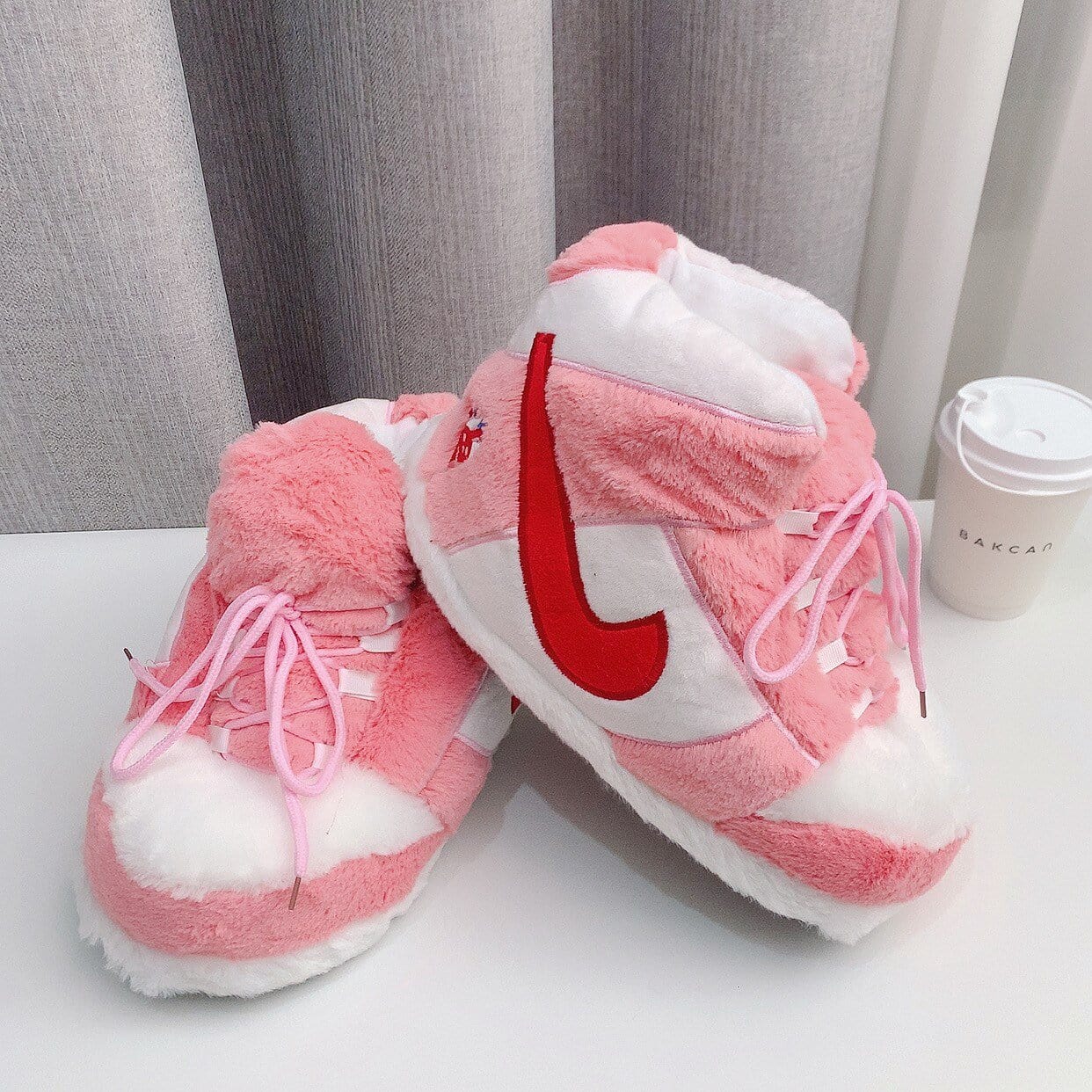 Slip Kickz  Slippers One Size Fits All (UK 3 - 10.5) / Pink Pink Inspired Novelty Sneaker Slippers