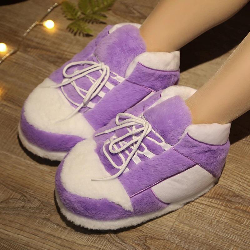 Slip Kickz  Slippers One Size Fits All (UK 3-10.5) / Purple Purple Inspired Novelty Sneaker Slippers