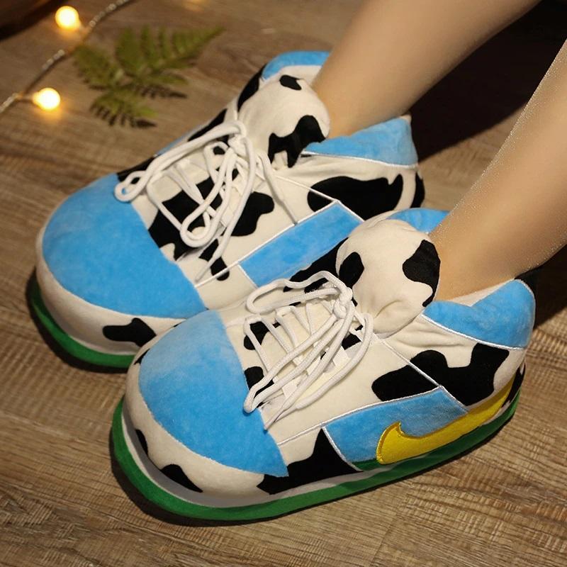 Slip Kickz  Slippers One Size Fits All (UK 3 - 10.5) / White Jerry's Inspired Jordan Novelty Sneaker Slippers