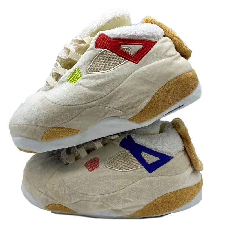 Slip Kickz  Slippers One Size Fits All ( UK 3 - 10.5 ) Wild Things Retro 4 Jordan Novelty Sneaker Slippers