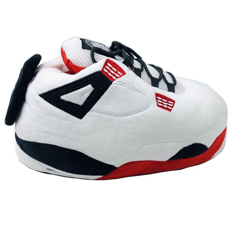Slip Kickz  Slippers White Retro Inspired Jordan Novelty Sneaker Slippers