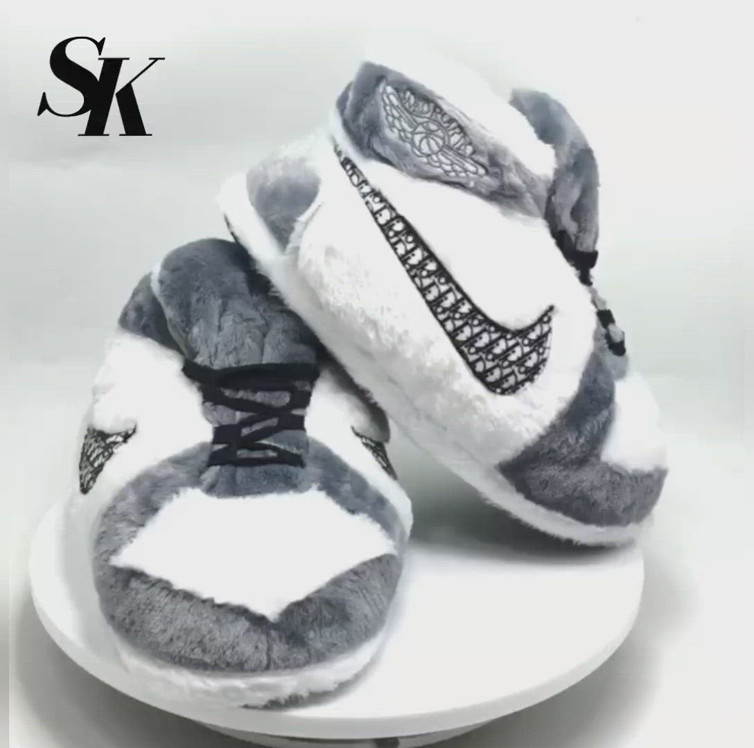 Dior Inspired Jordan Novelty Sneaker Slippers