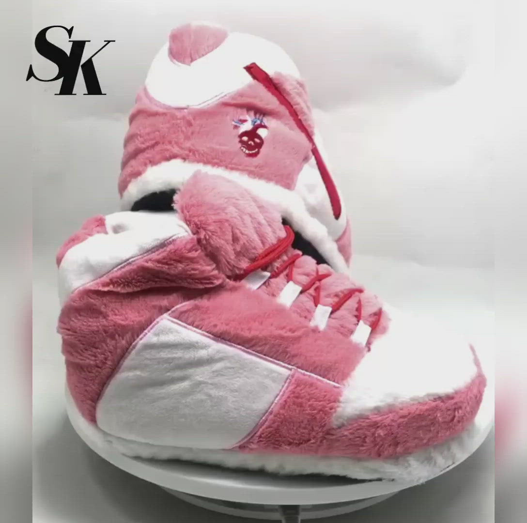 Pink Inspired Novelty Sneaker Slippers